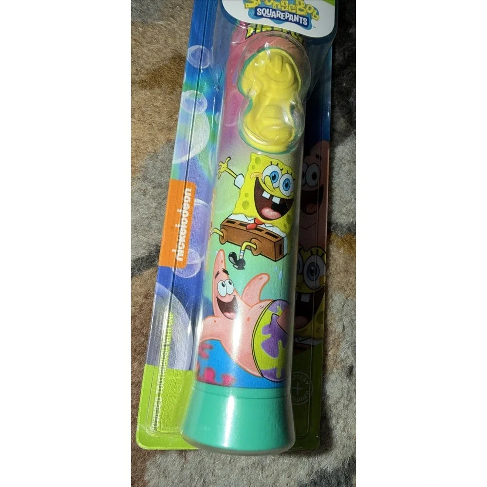 FIREFLY Nickelodean Spongebob Toothbrush with Antibacterial Cover